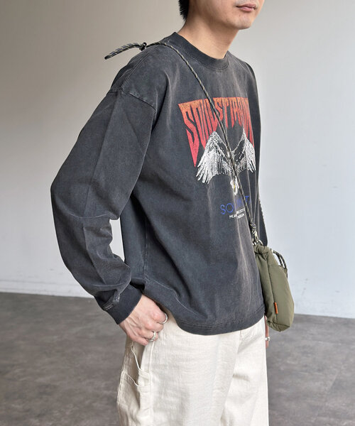 CPCM(シーピーシーエム)の「パウダー加工ロンT(Tシャツ/カットソー・レディース・ブラック系その他2/ブラック系その他3/ブラック系その他/ブラック・MEDIUM/LARGE)」の10枚目の写真