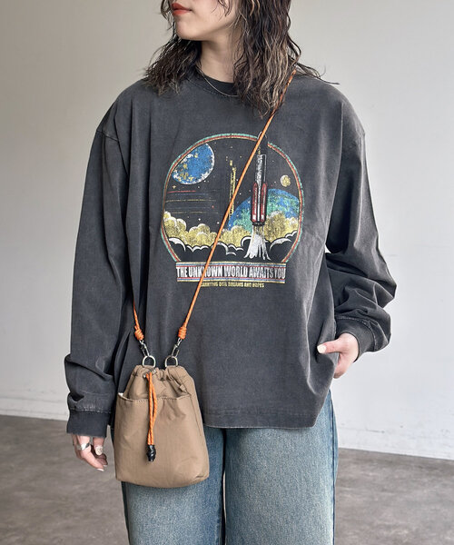 CPCM(シーピーシーエム)の「パウダー加工ロンT(Tシャツ/カットソー・レディース・ブラック系その他2/ブラック系その他3/ブラック系その他/ブラック・MEDIUM/LARGE)」の13枚目の写真