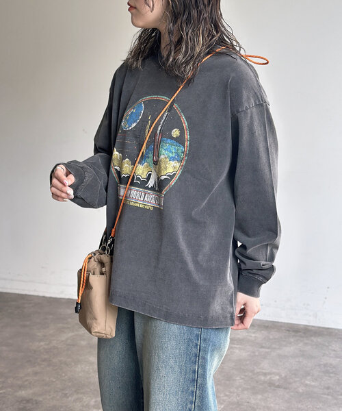 CPCM(シーピーシーエム)の「パウダー加工ロンT(Tシャツ/カットソー・レディース・ブラック系その他2/ブラック系その他3/ブラック系その他/ブラック・MEDIUM/LARGE)」の14枚目の写真