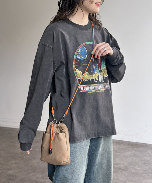 CPCM(シーピーシーエム)の「パウダー加工ロンT(Tシャツ/カットソー・レディース・ブラック系その他2/ブラック系その他3/ブラック系その他/ブラック・MEDIUM/LARGE)」の16枚目の写真