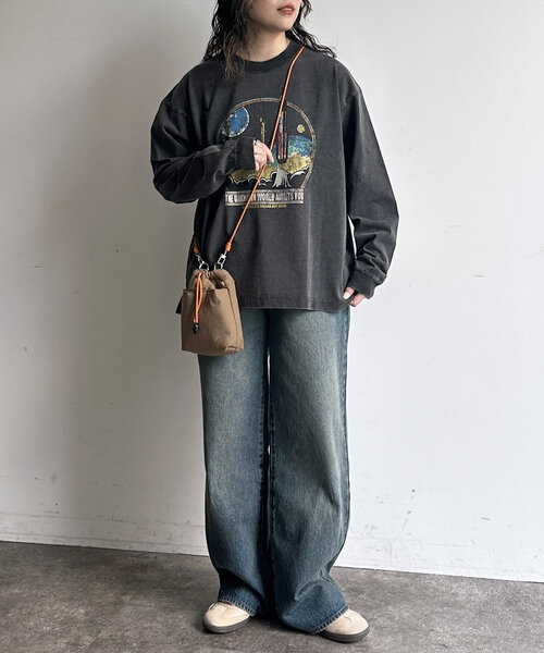 CPCM(シーピーシーエム)の「パウダー加工ロンT(Tシャツ/カットソー・レディース・ブラック系その他2/ブラック系その他3/ブラック系その他/ブラック・MEDIUM/LARGE)」の17枚目の写真