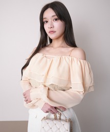 LIPSERVICE | ジュエルストラップオフショルブラウス(シャツ/ブラウス)