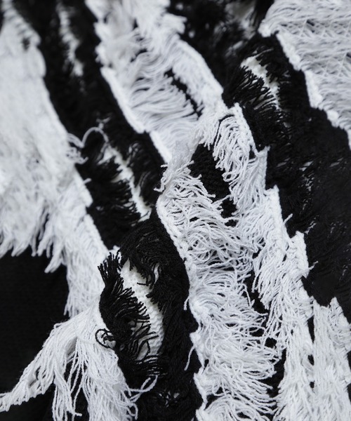 ROSE BUD（ローズバッド）の「バイカラーフリンジニットプルオーバー（ニット/セーター・レディース・ブラック/ピンク・ONE SIZE）」の14枚目の写真