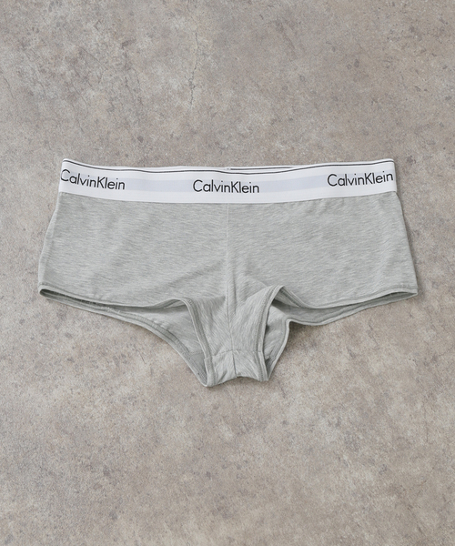 Calvin Klein（カルバン・クライン）の「【Calvin Klein / カルバン クライン】ボーイショーツ（ショーツ・レディース・ブラック/チャコールグレー・36/38）」の2枚目の写真