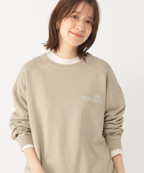 studio CLIP（スタディオクリップ）の「アソートスウェット×インナーセット（スウェット・レディース・ベージュ/ライトグリーン/オフホワイト/ライトブルー・FREE）」の2枚目の写真