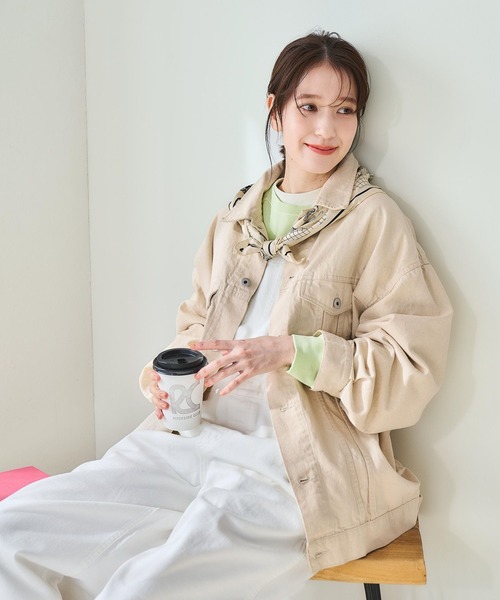 studio CLIP（スタディオクリップ）の「アソートスウェット×インナーセット（スウェット・レディース・ベージュ/ライトグリーン/オフホワイト/ライトブルー・FREE）」の16枚目の写真