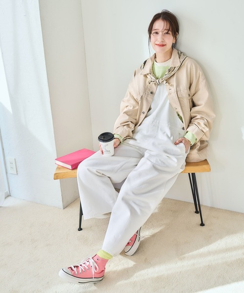 studio CLIP（スタディオクリップ）の「アソートスウェット×インナーセット（スウェット・レディース・ベージュ/ライトグリーン/オフホワイト/ライトブルー・FREE）」の18枚目の写真