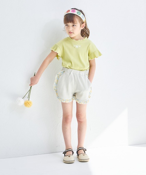 pairmanon(ペアマノン)の「【ふんわりワッフル】裾フリル ショートパンツ(その他パンツ・キッズ・ライトブルー/ブラック/ライトピンク/ライトベージュ/モカ・120/130/150/100/110/140/90)」の11枚目の写真