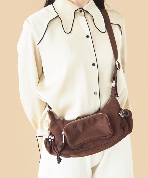 CONTROL FREAK / CTFK（コントロールフリーク）の「CONTROL FREAK / CTFK（コントロールフリーク）DOWNYショルダーバッグ（ショルダーバッグ・レディース・グレー/ピンク/ブラック/ブラウン/グリーン・FREE）」の4枚目の写真