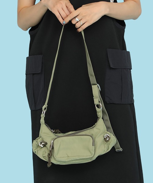 CONTROL FREAK / CTFK（コントロールフリーク）の「CONTROL FREAK / CTFK（コントロールフリーク）DOWNYショルダーバッグ（ショルダーバッグ・レディース・グレー/ピンク/ブラック/ブラウン/グリーン・FREE）」の7枚目の写真