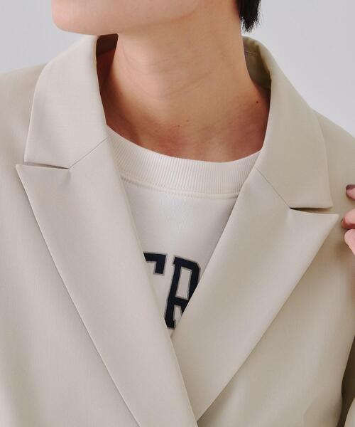 OPAQUE.CLIP(オペークドットクリップ)の「ショートテーラードジャケット【洗濯機洗い可】(テーラードジャケット・レディース・ネイビー/ベージュ・38/42/40)」の14枚目の写真