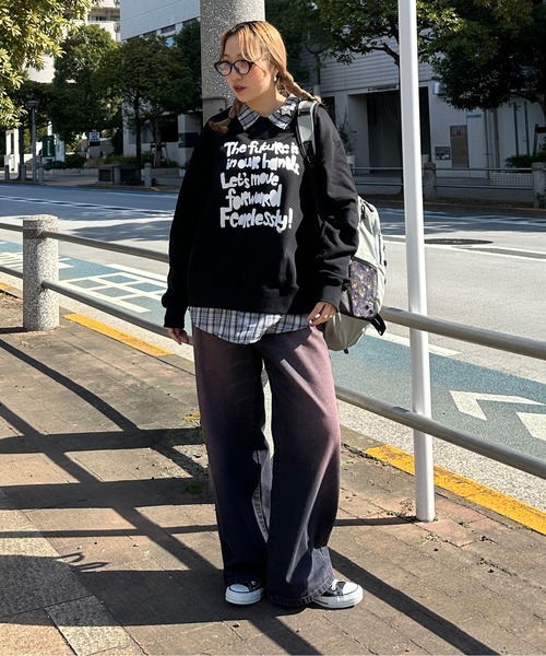 sedacle（セダクル）の「シャツレイヤードロゴスウェット（スウェット・メンズ・グレー/ベージュ/ブラック・LARGE/MEDIUM/SMALL）」の11枚目の写真