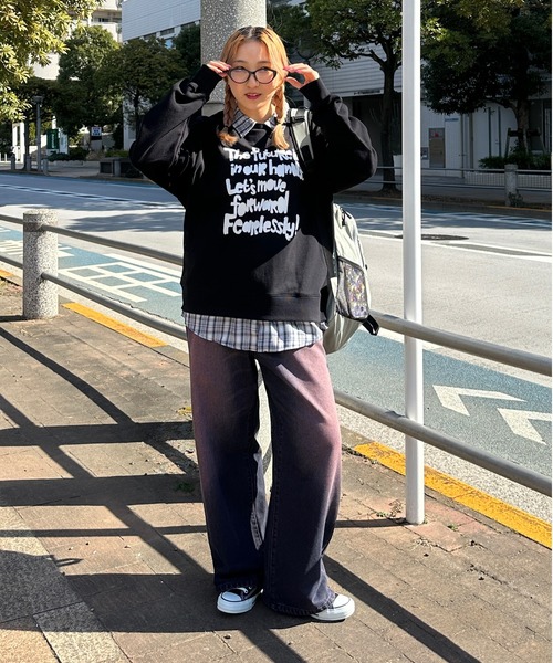 sedacle（セダクル）の「シャツレイヤードロゴスウェット（スウェット・メンズ・グレー/ベージュ/ブラック・LARGE/MEDIUM/SMALL）」の12枚目の写真