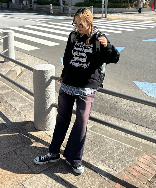 sedacle（セダクル）の「シャツレイヤードロゴスウェット（スウェット・メンズ・グレー/ベージュ/ブラック・LARGE/MEDIUM/SMALL）」の13枚目の写真