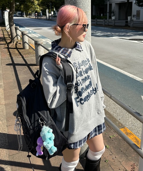 sedacle（セダクル）の「シャツレイヤードロゴスウェット（スウェット・メンズ・グレー/ベージュ/ブラック・LARGE/MEDIUM/SMALL）」の19枚目の写真