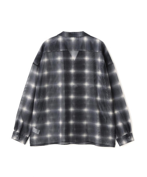 DANKE SCHON(ダンケシェーン)の「DankeSchon/ダンケシェーン/OMBRE CHECK MESH LONG SHIRTS(シャツ/ブラウス・メンズ・ブラウン/ブラック・M/L)」の8枚目の写真