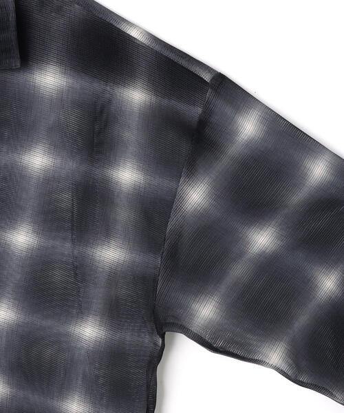 DANKE SCHON(ダンケシェーン)の「DankeSchon/ダンケシェーン/OMBRE CHECK MESH LONG SHIRTS(シャツ/ブラウス・メンズ・ブラウン/ブラック・M/L)」の10枚目の写真