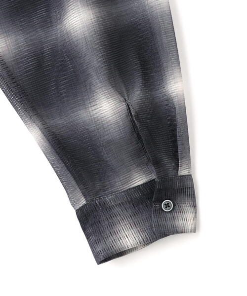 DANKE SCHON(ダンケシェーン)の「DankeSchon/ダンケシェーン/OMBRE CHECK MESH LONG SHIRTS(シャツ/ブラウス・メンズ・ブラウン/ブラック・M/L)」の11枚目の写真