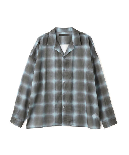 DANKE SCHON(ダンケシェーン)の「DankeSchon/ダンケシェーン/OMBRE CHECK MESH LONG SHIRTS(シャツ/ブラウス・メンズ・ブラウン/ブラック・M/L)」の20枚目の写真