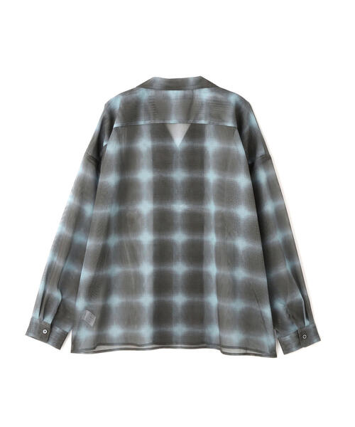DANKE SCHON(ダンケシェーン)の「DankeSchon/ダンケシェーン/OMBRE CHECK MESH LONG SHIRTS(シャツ/ブラウス・メンズ・ブラウン/ブラック・M/L)」の15枚目の写真