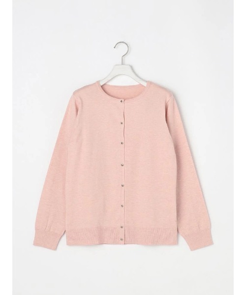 Perfect Suit FActory（パーフェクトスーツファクトリー）の「ソフトタッチカーディガン　オフホワイト/グレー/ピンク（Ｌ．ピンク）（ニット/セーター・レディース・オフホワイト/ライトグレー/ライトピンク/ブラック・M/L）」の4枚目の写真