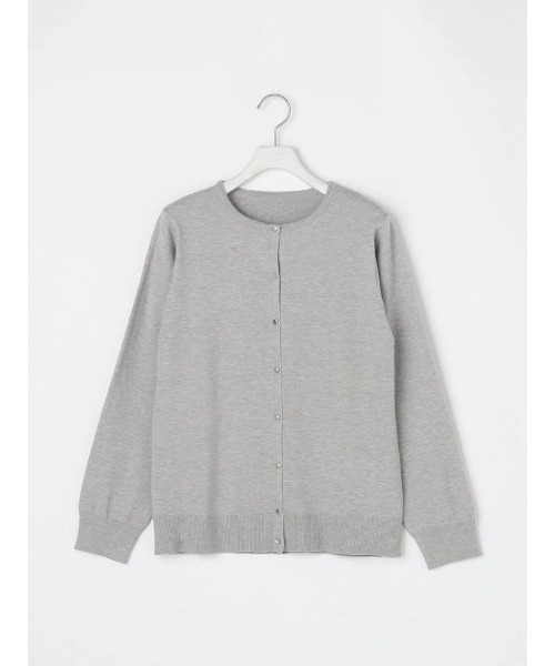 Perfect Suit FActory（パーフェクトスーツファクトリー）の「ソフトタッチカーディガン　オフホワイト/グレー/ピンク（Ｌ．ピンク）（ニット/セーター・レディース・オフホワイト/ライトグレー/ライトピンク/ブラック・M/L）」の15枚目の写真