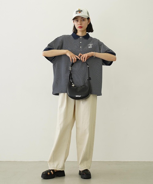 MILKFED.（ミルクフェド）の「HEART CHARM ONE HANDLE BAG（ハンドバッグ・レディース・ブラウン/オフホワイト/ブラック・ONE SIZE）」の5枚目の写真