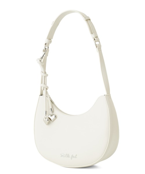 MILKFED.（ミルクフェド）の「HEART CHARM ONE HANDLE BAG（ハンドバッグ・レディース・ブラウン/オフホワイト/ブラック・ONE SIZE）」の13枚目の写真