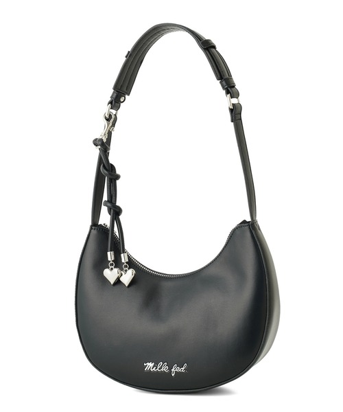 MILKFED.（ミルクフェド）の「HEART CHARM ONE HANDLE BAG（ハンドバッグ・レディース・ブラウン/オフホワイト/ブラック・ONE SIZE）」の14枚目の写真