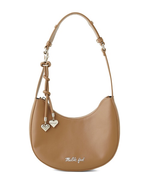 MILKFED.（ミルクフェド）の「HEART CHARM ONE HANDLE BAG（ハンドバッグ・レディース・ブラウン/オフホワイト/ブラック・ONE SIZE）」の16枚目の写真
