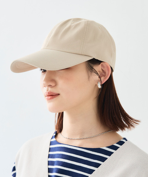 CROSS FUNCTION（クロスファンクション）の「《UV99％以上カット》エブ楽 遮光ベーシックキャップ【CF/クロスファンクション】（キャップ・レディース・オフホワイト/ブラック/ベージュ・58cm）」の22枚目の写真
