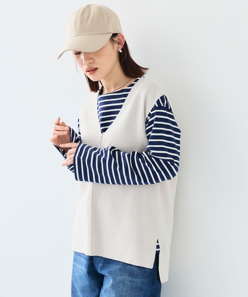 CROSS FUNCTION（クロスファンクション）の「《UV99％以上カット》エブ楽 遮光ベーシックキャップ【CF/クロスファンクション】（キャップ・レディース・オフホワイト/ブラック/ベージュ・58cm）」の9枚目の写真