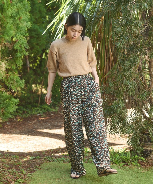 hunch（ハンチ）の「【WEB限定/別注】半袖 サマーニット（ニット/セーター・レディース・ブラック/クリーム/ダークベージュ/ライトグリーン・FREE）」の11枚目の写真