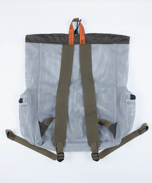 GLOBAL FORME CONCRETE（グローバルフォルムコンクリート）の「【WEEKEND(ER)】WKDMESH DW PACK（バックパック/リュック・メンズ・オリーブ/グレー/ブラック/フレッシュイエロー・FREE）」の16枚目の写真