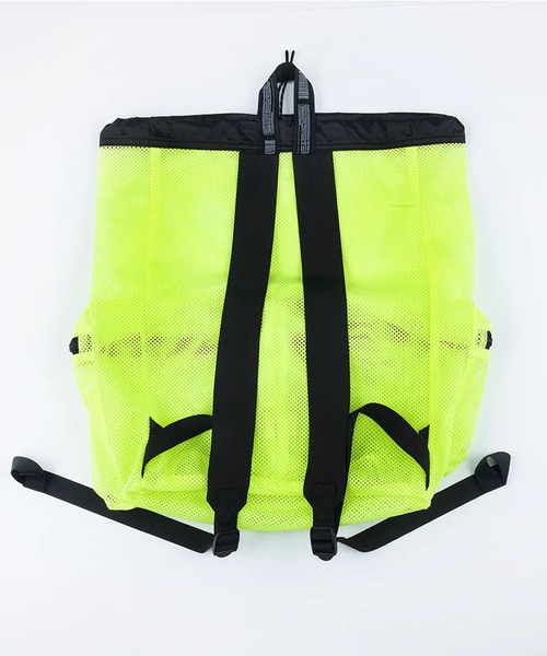 GLOBAL FORME CONCRETE（グローバルフォルムコンクリート）の「【WEEKEND(ER)】WKDMESH DW PACK（バックパック/リュック・メンズ・オリーブ/グレー/ブラック/フレッシュイエロー・FREE）」の13枚目の写真