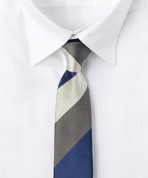 TETE HOMME（テットオム）の「アズーロ エ ビアンコ シルク ペイズリー ストライプ ネクタイ（ネクタイ）」