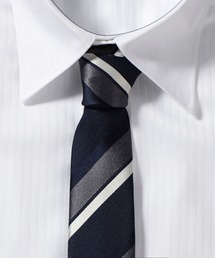 TETE HOMME（テットオム）の「アズーロ エ ビアンコ シルク ペイズリー ストライプ ネクタイ（ネクタイ）」