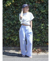 Ungrid | ウエストタックストライプパンツ(その他パンツ)