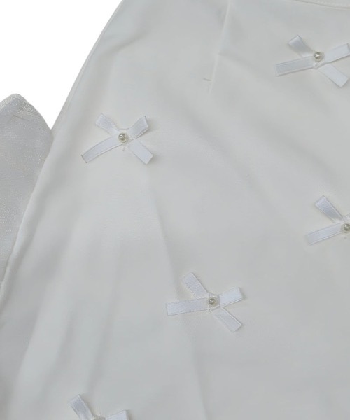 lilLilly（リルリリー）の「airi×Starry リボンたっぷりフリルショートパンツ（その他パンツ・レディース・ホワイト/ブラック・FREE）」の6枚目の写真