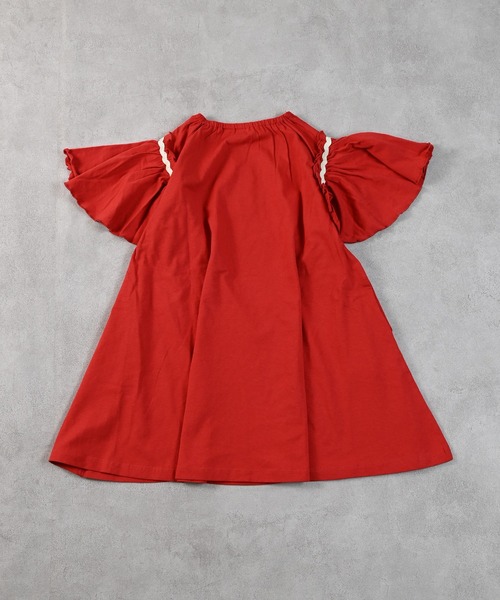 Life Support Products(ライフサポートプロダクツ)の「【COTTON from U.S.A】フリルショルダーワンピース(ワンピース・キッズ・チャコール/レッド/ブルー・100/110/120/130/140/150/90)」の16枚目の写真