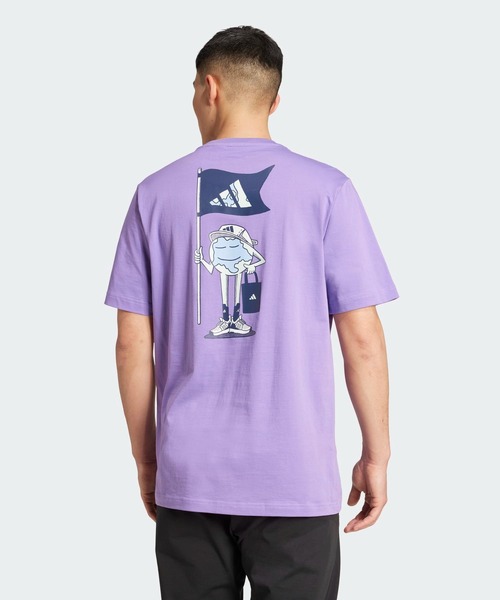 正品 adidas アディダス パープル グラフィック 半袖 Tシャツ セール】Earth Day グラフィック 半袖Tシャツ / アディダス