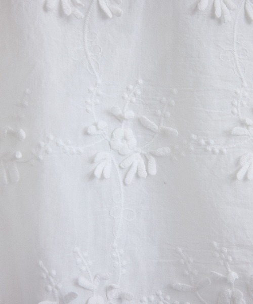 SALON adam et rope'（サロン アダム エ ロペ）の「【WEB限定】3Dフラワーレースワイドパンツ［セットアップ対応］（その他パンツ・レディース・ブルー系その他4/ブラック/ホワイト・FREE）」の12枚目の写真