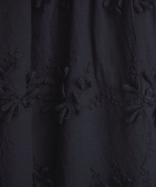 SALON adam et rope'（サロン アダム エ ロペ）の「【WEB限定】3Dフラワーレースワイドパンツ［セットアップ対応］（その他パンツ・レディース・ブルー系その他4/ブラック/ホワイト・FREE）」の13枚目の写真