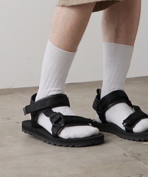 アンドワンダー Ny JQテープサンダルズ and wander and wander/アンドワンダー Ny JQ tape sandals サンダル