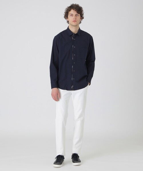 BLACK LABEL CRESTBRIDGE（ブラックレーベル・クレストブリッジ）の「ウェーブシャドークレストブリッジチェックシャツ（シャツ/ブラウス・メンズ・ネイビー/ブラック・S/L/XL/M）」の8枚目の写真