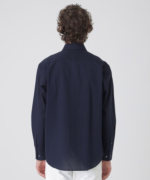 BLACK LABEL CRESTBRIDGE（ブラックレーベル・クレストブリッジ）の「ウェーブシャドークレストブリッジチェックシャツ（シャツ/ブラウス・メンズ・ネイビー/ブラック・S/L/XL/M）」の4枚目の写真