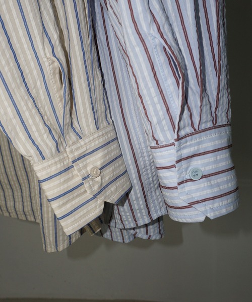 chuclla（チュクラ）の「エアリーシアサッカー ストライプシャツ chw25s050（シャツ/ブラウス・レディース・ライトブルー/オフホワイト・FREE）」の20枚目の写真