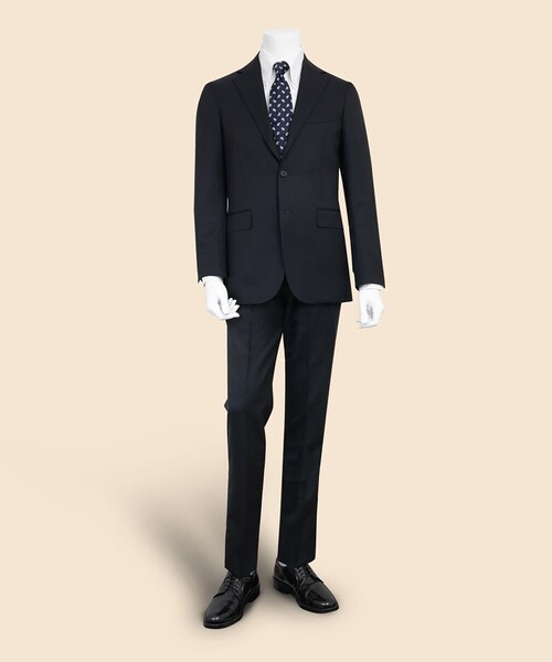 BROOKS BROTHERS(ブルックスブラザーズ)の「ウール/モヘア シャドーストライプ 段返り3釦スーツ TOKYO model(セットアップ・メンズ・ネイビー・36SHT/38SHT/39SHT/40SHT)」の2枚目の写真