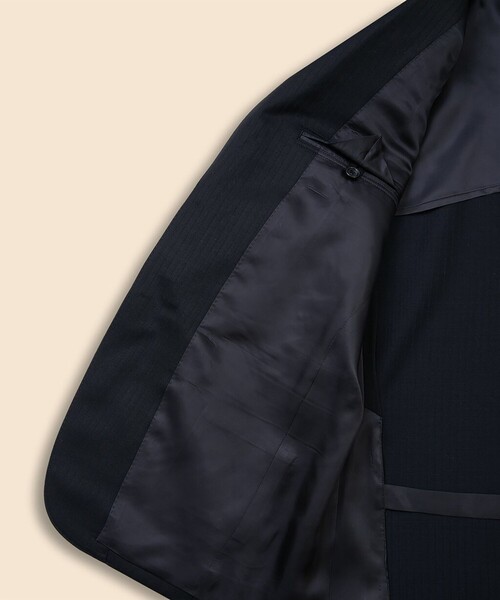 BROOKS BROTHERS(ブルックスブラザーズ)の「ウール/モヘア シャドーストライプ 段返り3釦スーツ TOKYO model(セットアップ・メンズ・ネイビー・36SHT/38SHT/39SHT/40SHT)」の6枚目の写真