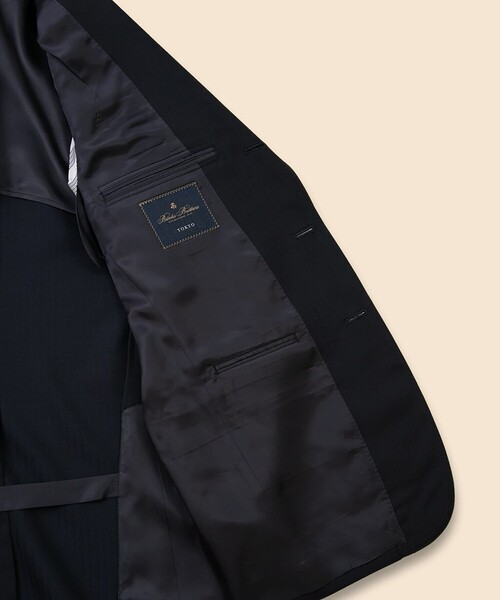BROOKS BROTHERS(ブルックスブラザーズ)の「ウール/モヘア シャドーストライプ 段返り3釦スーツ TOKYO model(セットアップ・メンズ・ネイビー・36SHT/38SHT/39SHT/40SHT)」の7枚目の写真